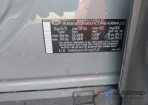 2023 Hyundai Santa Fe Xrt z USA, uszkodzony, nr VIN 5NMS64AJ1PH617522